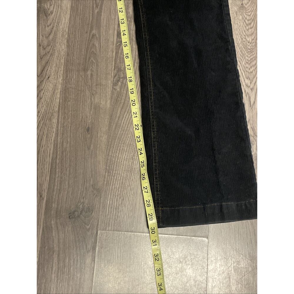 Polo Jeans Co Womens Wendy Jean Corduroy Pants Size 8x30 Black Mid Rise Bootcut - Picture 8 of 13